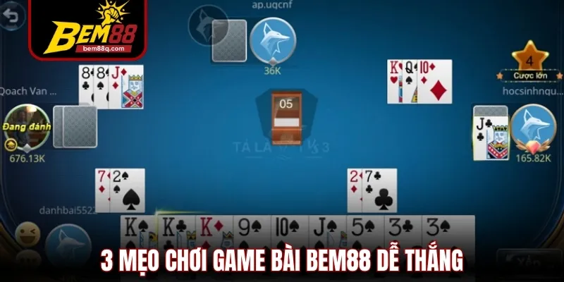 Game Bài Bem88 - Trải Nghiệm Săn Thưởng Đẳng Cấp 5 Sao 3 game bài Bem88