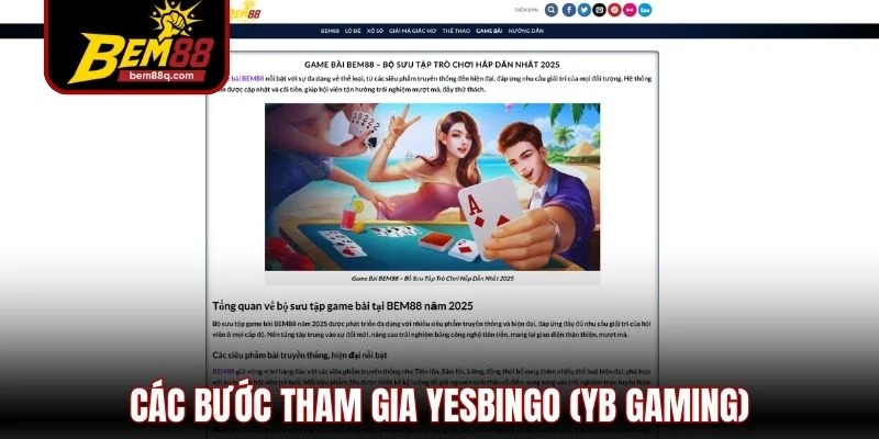 Yesbingo (YB Gaming) - Sảnh Cược Xổ Số Đỉnh Cao Tại Bem88 2 Yesbingo (YB Gaming)