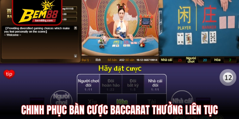Bbin Live Casino Bem88 Cá Cược Sôi Động Cùng Dealer 3 chinh phuc ban cuoc baccarat thuong lien tuc
